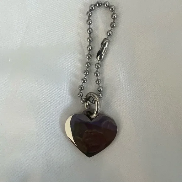 Coach Mini Red Heart Keychain Hangtag